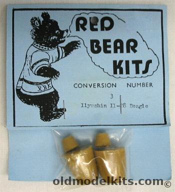 Red Bear 1/72 Ilyushin IL-28 Beagle Conversion (Accurizing) Kit, 3 plastic model kit